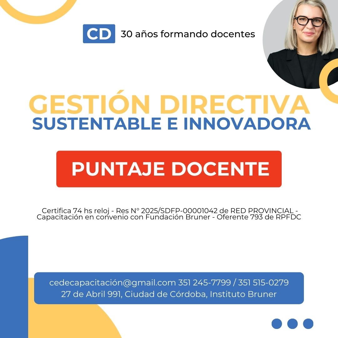 GESTIÓN DIRECTIVA SUSTENTABLE E INNOVADORA - RIO IV - sab sep 2025