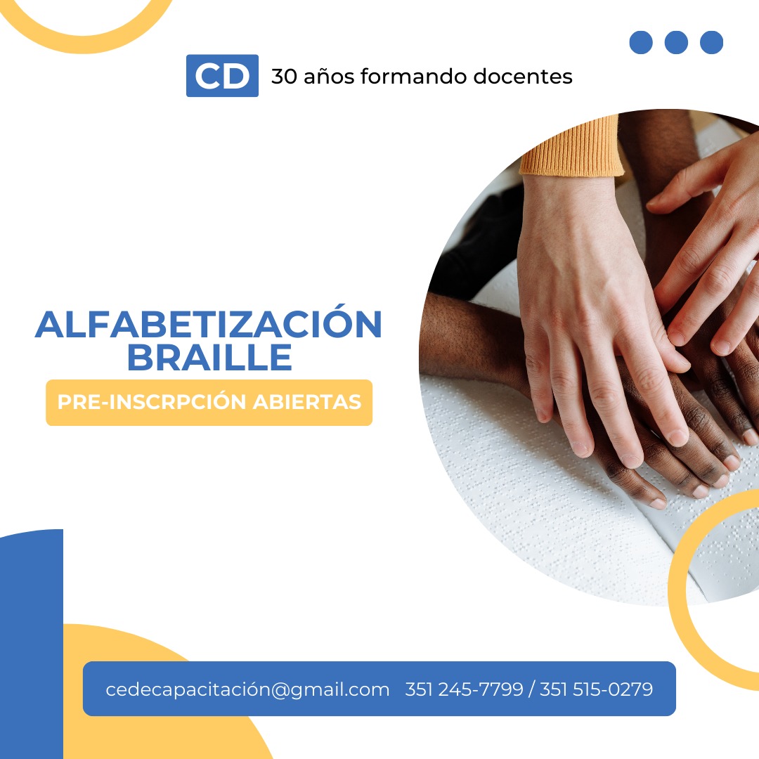 ALFABETIZACIÓN EN BRAILE, INCLUSIÓN DE ESTUDIANTES CIEGOS EN EL AULA.